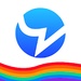 Le logo Blued Icône de signe.