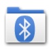 Le logo Bluetooth File Transfer Icône de signe.