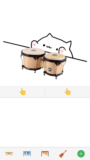画像 0Bongo Cat Musical Instruments 記号アイコン。