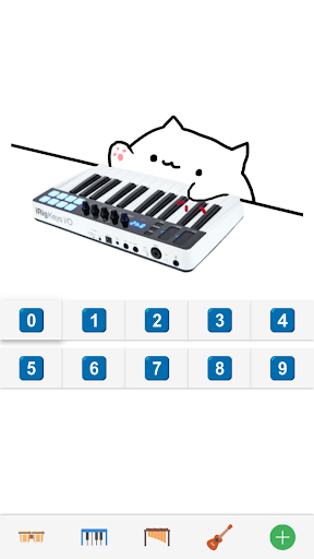 Image 1Bongo Cat Musical Instruments Icône de signe.