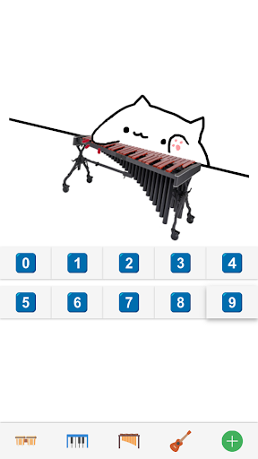 immagine 2Bongo Cat Musical Instruments Icona del segno.