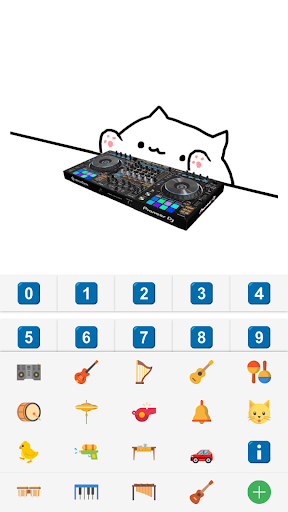 Image 4Bongo Cat Musical Instruments Icône de signe.
