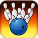 ロゴ Bowling 3d 記号アイコン。