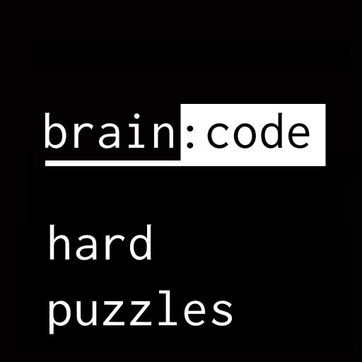 Le logo Brain Code Jogo Logica Dificil Icône de signe.
