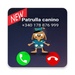 ロゴ Call From Paw Patrol Patrulla Canina 記号アイコン。