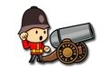 ロゴ Cannons And Soldiers 記号アイコン。