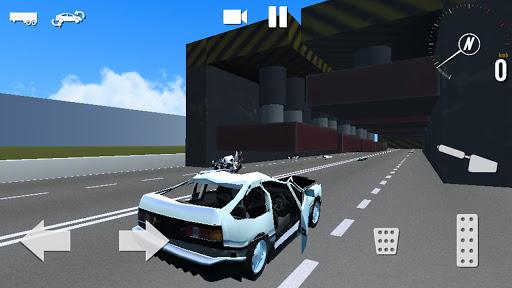Image 3Car Crash Simulator Accident Icône de signe.