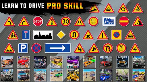Image 2Car Games City Driving School Icône de signe.
