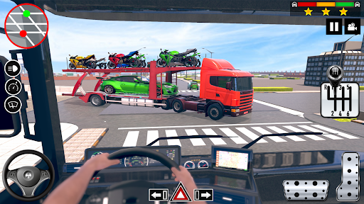 immagine 1Car Transporter Truck Games 3d Icona del segno.