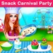 商标 Carnival Funfair Snack Party 签名图标。