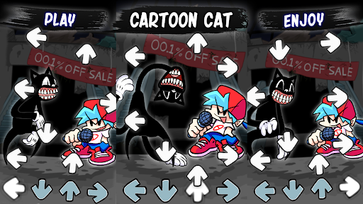 画像 3Cartoon Cat Vs Fnf Mod 記号アイコン。