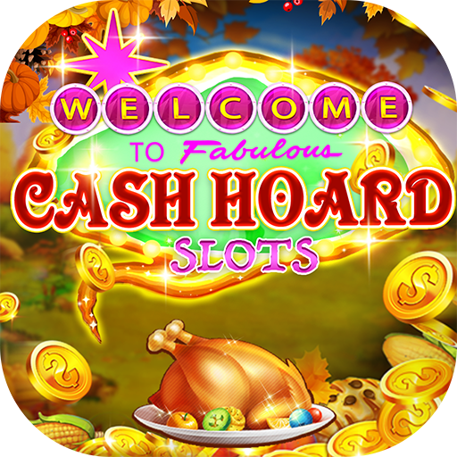 Logotipo Cash Hoard Slots Caca Niqueis Icono de signo