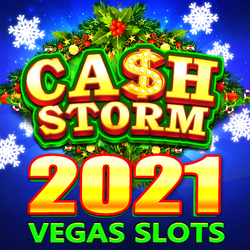 ロゴ Cash Storm Slots Games 記号アイコン。