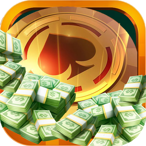 ロゴ Casino Real Money Win Cash 記号アイコン。
