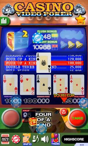 Image 4Casino Video Poker Icône de signe.