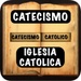 ロゴ Catecismo Iglesia Catolica 記号アイコン。