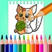 presto Cats Drawing And Coloring Book Icona del segno.