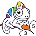 Le logo Chamy Color By Number Icône de signe.