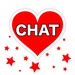 商标 Chat Encontrar Amor 签名图标。