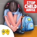 Le logo Child Abuse Prevention Icône de signe.