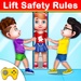 presto Child Lift Safety Icona del segno.