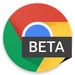 Le logo Chrome Beta Icône de signe.