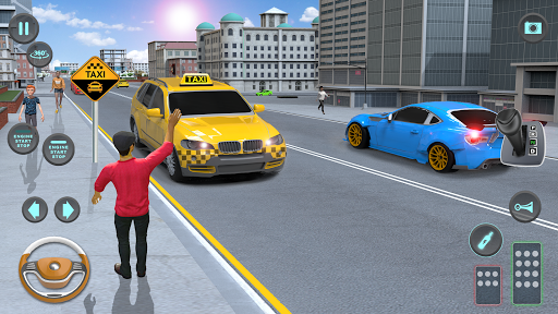 图片 2Cidade Taxi Dirigindo Jogos 签名图标。