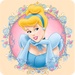 商标 Cinderella Childrens Fairy Tale 签名图标。
