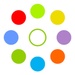 ロゴ Circle Color Match Colors 記号アイコン。