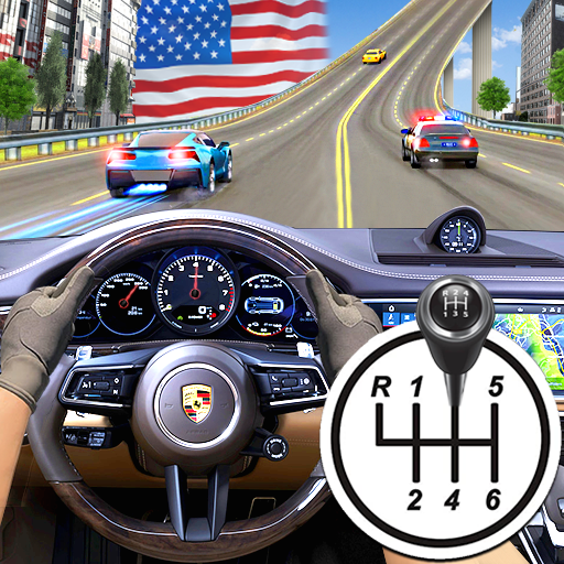 Logo City Driving School Car Games Icon