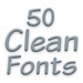 जल्दी Clean Fonts 50 चिह्न पर हस्ताक्षर करें।
