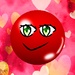 ロゴ Click One Million Red Ball 記号アイコン。