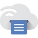 Le logo Cloud Print Icône de signe.