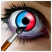 Le logo Color Eyes Icône de signe.