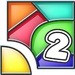 Le logo Color Fill 2 Icône de signe.