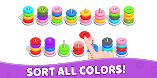 Image 3Color Hoop Stack Sort Puzzle Icon
