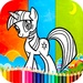 ロゴ Coloring My Littel Pony Games 記号アイコン。