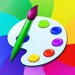 Le logo Coloring Pro Icône de signe.