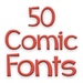 जल्दी Comic Fonts 50 चिह्न पर हस्ताक्षर करें।