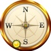 Le logo Compass Free Icône de signe.