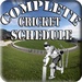 商标 Complete Cricket Schedule 签名图标。