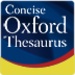presto Concise Oxford Thesaurus Icona del segno.