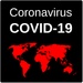 商标 Covid 19 Live 签名图标。
