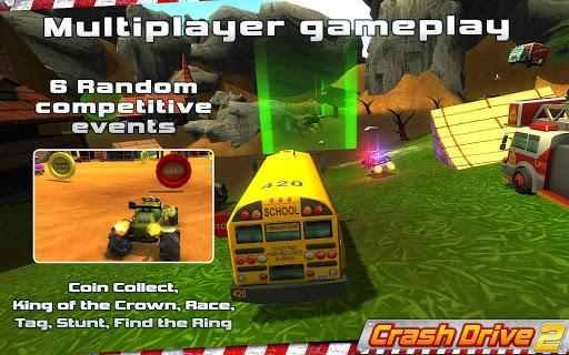 画像 2Crash Drive 2 Racing 3d Game 記号アイコン。
