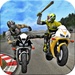 ロゴ Crazy Bike Attack Racing New Motorcycle Racing 記号アイコン。