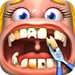 ロゴ Crazy Dentist Fun Games 記号アイコン。