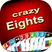ロゴ Crazy Eights 3d 記号アイコン。