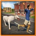 ロゴ Crazy Goat In Town 3d 記号アイコン。