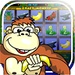 Logotipo Crazy Monkey Slot Machine Icono de signo