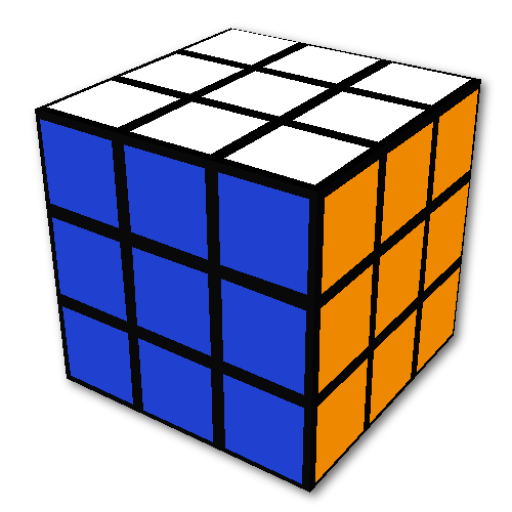 Le logo Cube Solver Icône de signe.
